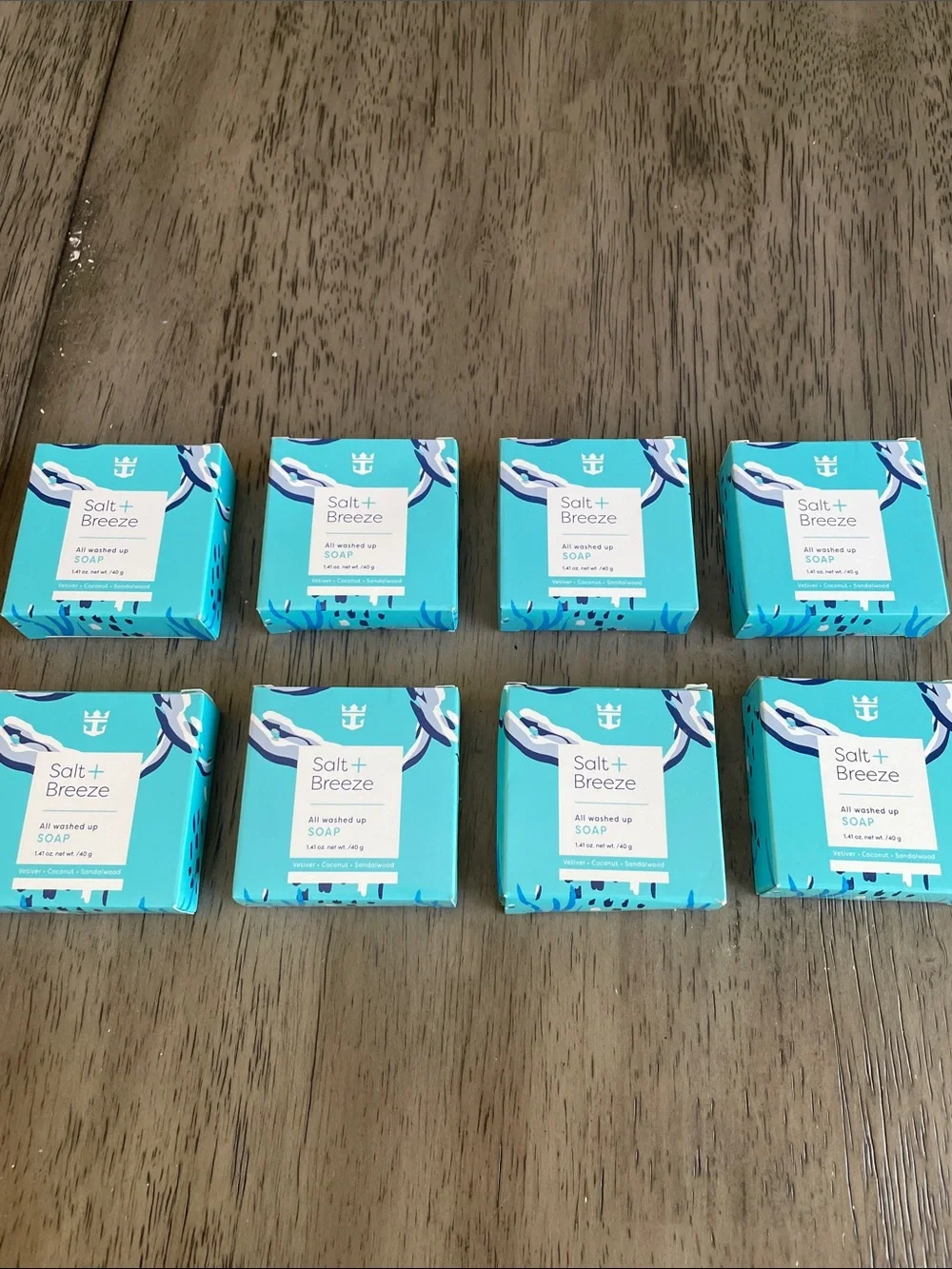 Set of 8 Royal Caribbean Salt+Breeze Travel Soap